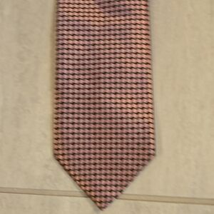 Pink and Black Patterned Men's Tie